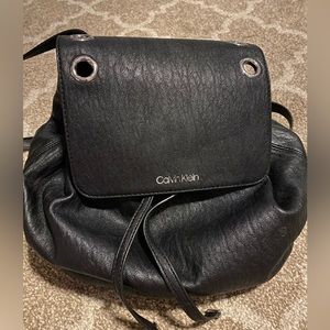 Calvin Klein drawstring backpack purse